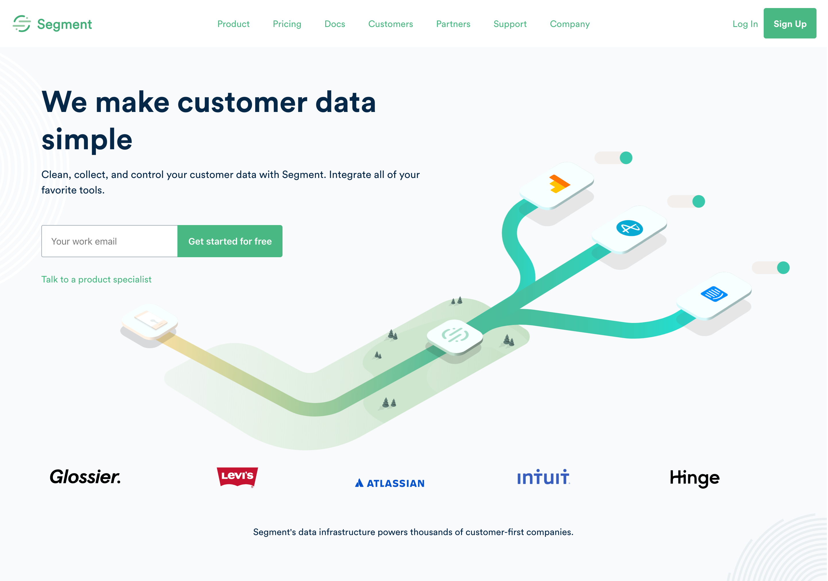 Nurturing marketing tools segment example