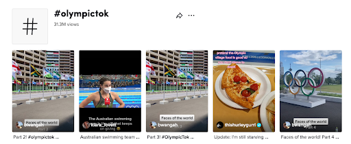 Olympictok tiktok video trend