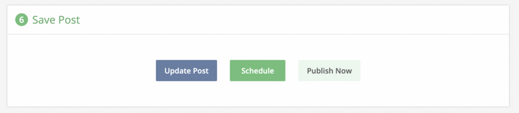 Schedule post in Loomly