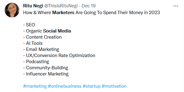 Predictions for where marketing budgets will be spent