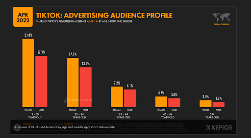 TikTok Audience chart