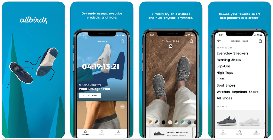 augmented reality allbirds ar app