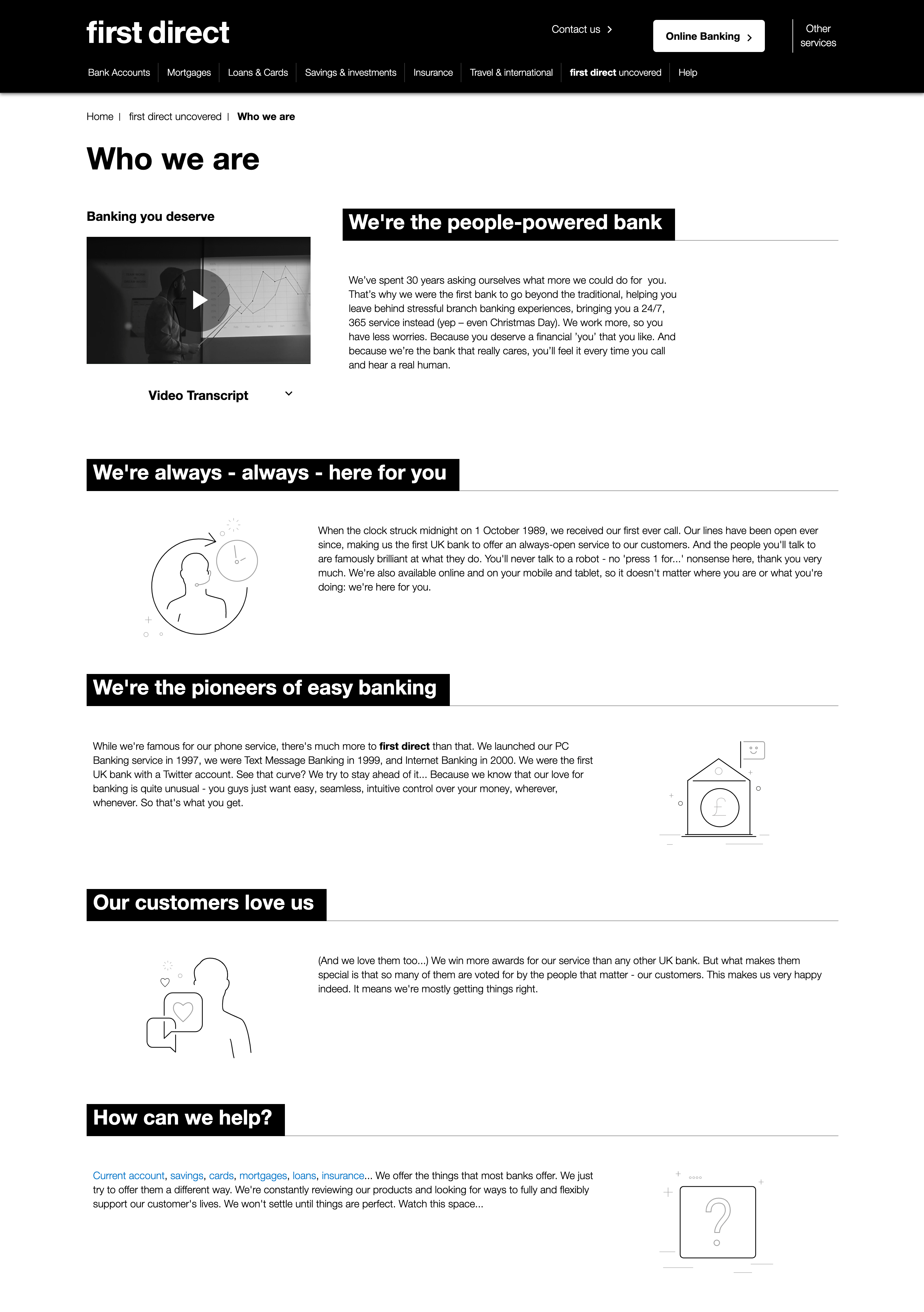 brand loyalty first direct responsiveness