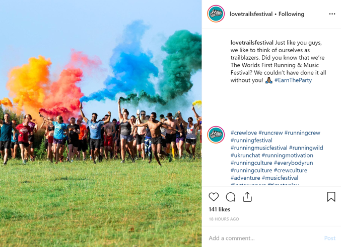 brand storytelling love trails festival people hero example