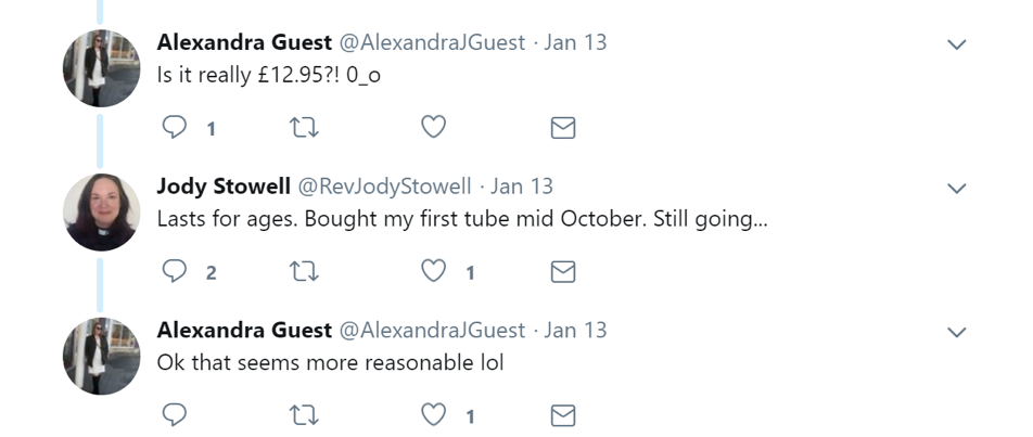 brand success reputation Nuud deodorant Twitter reply