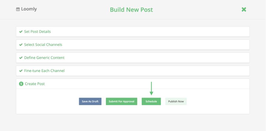 build your brand on instagram schedule content with loomly
