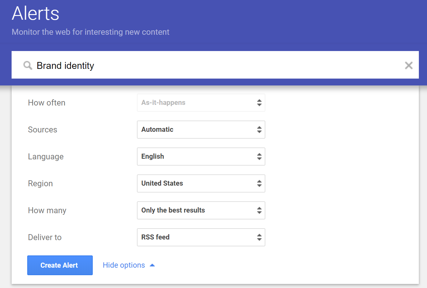 content curation tool google alerts