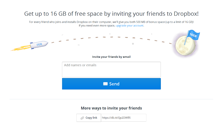 customer marketing dropbox referral program