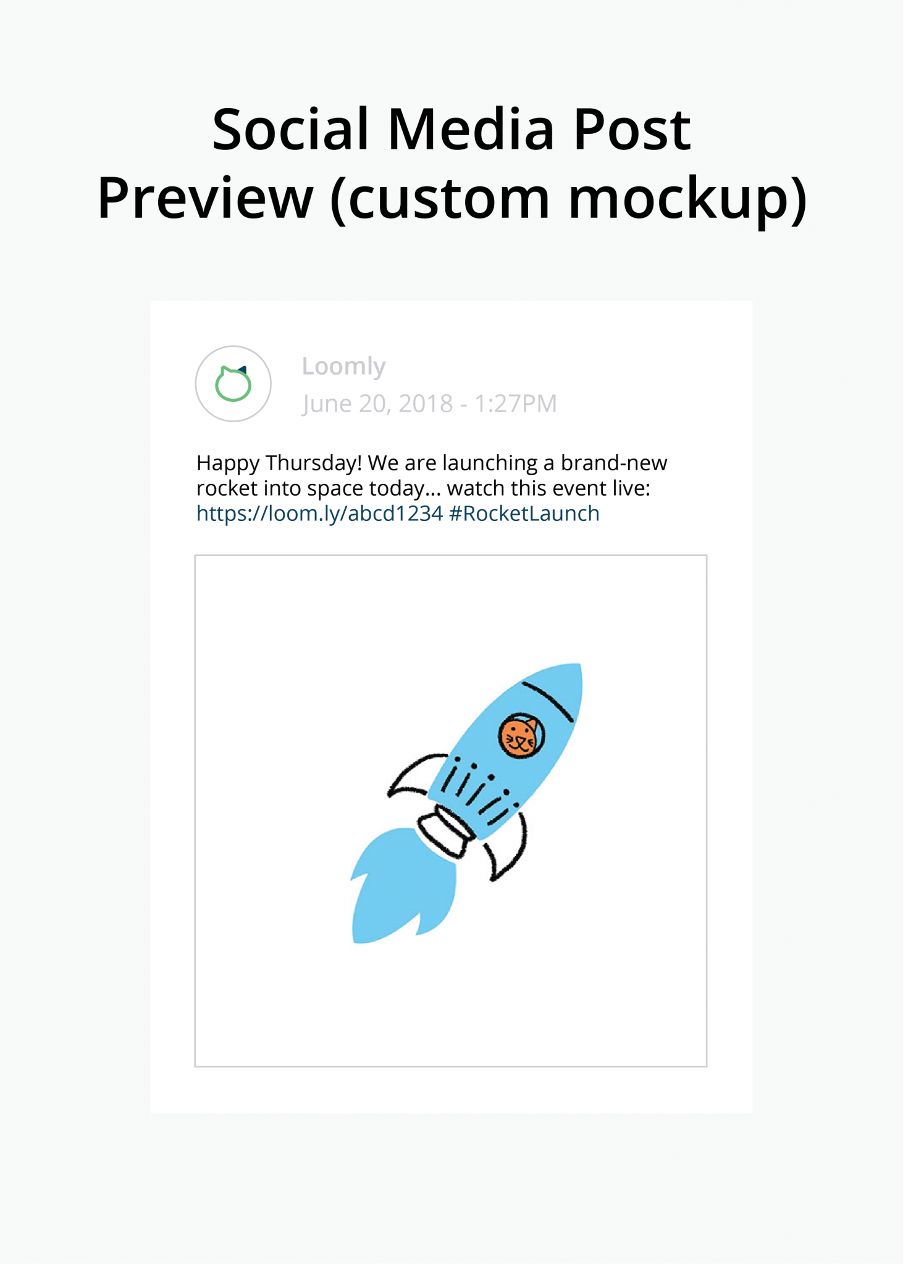 enterprise social media management post preview full mockup