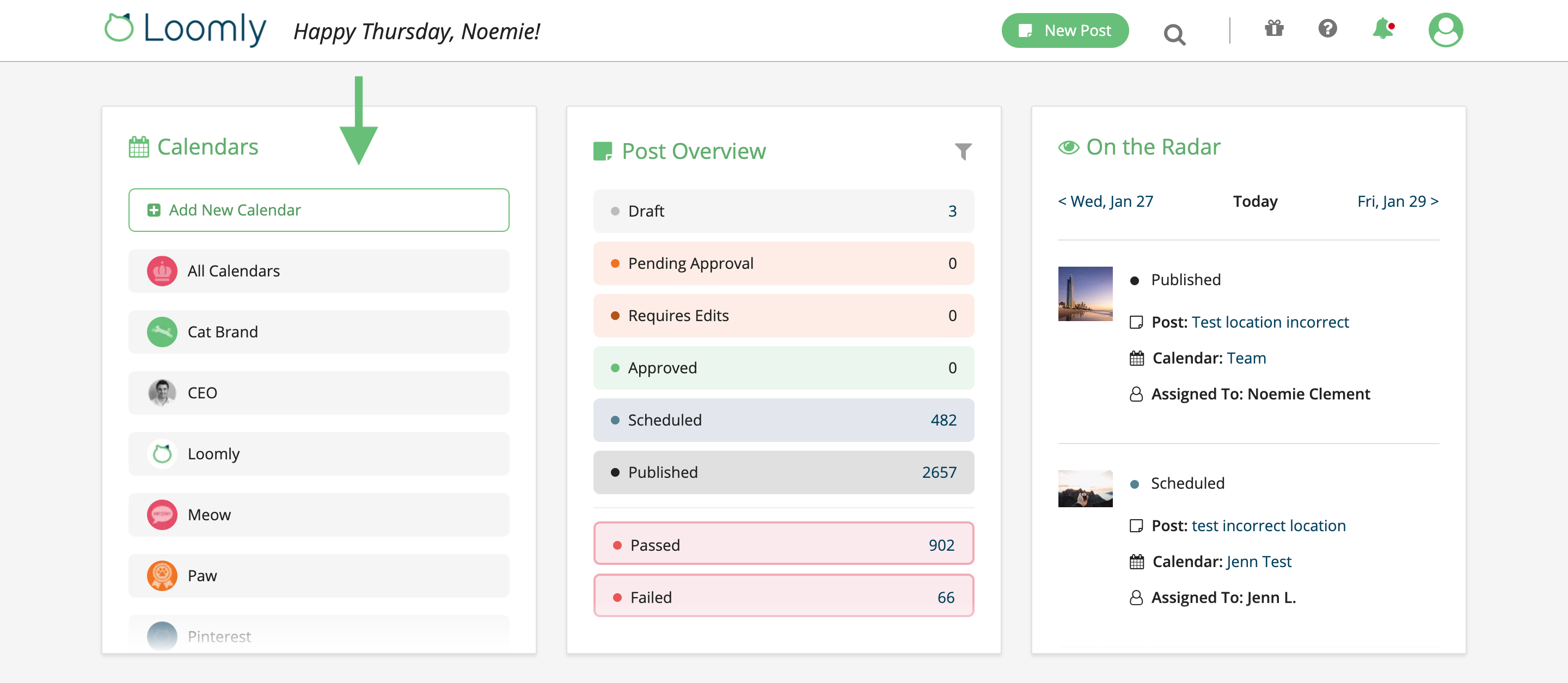 introducing loomly instagram direct publishing select calendar