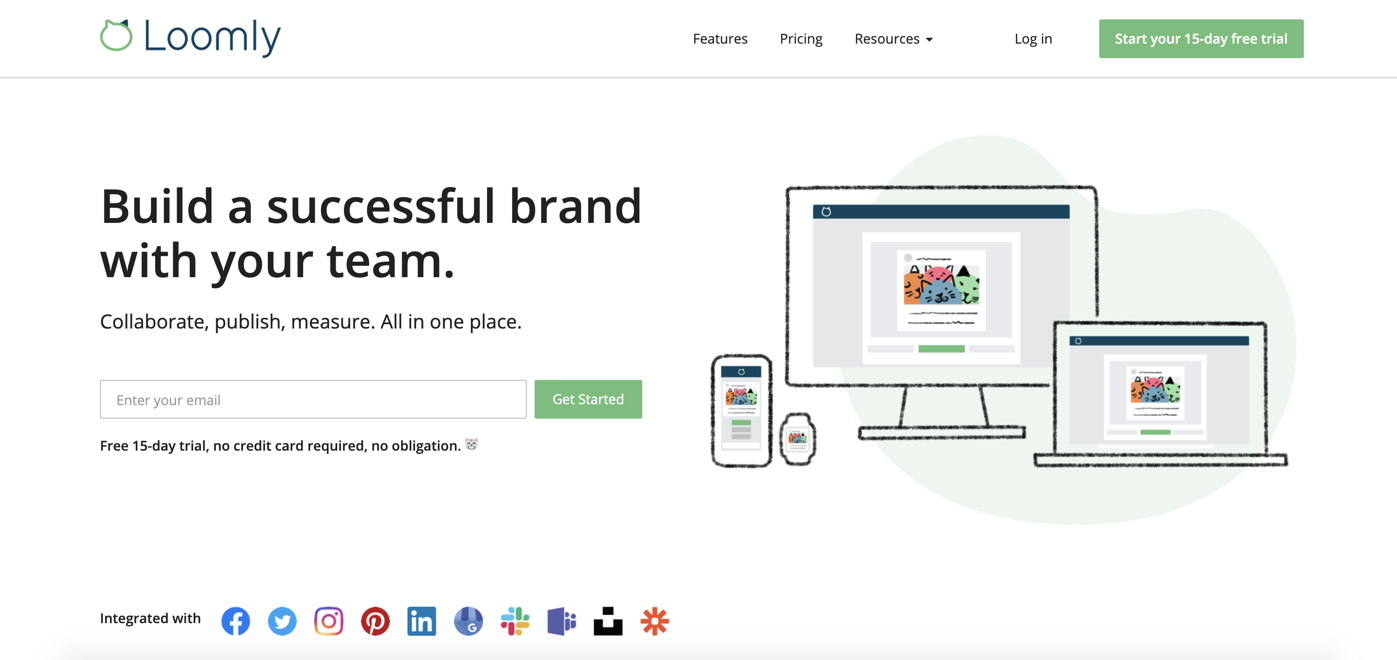 loomly microsoft teams integration homepage
