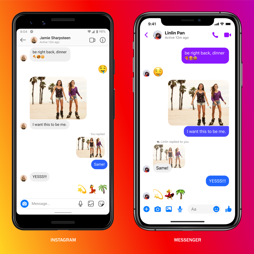 messenger marketing interopability instagram