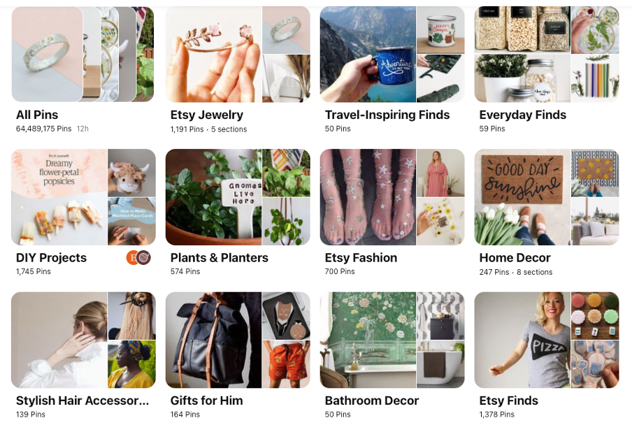 pinterest marketing successful strategy etsy board variety