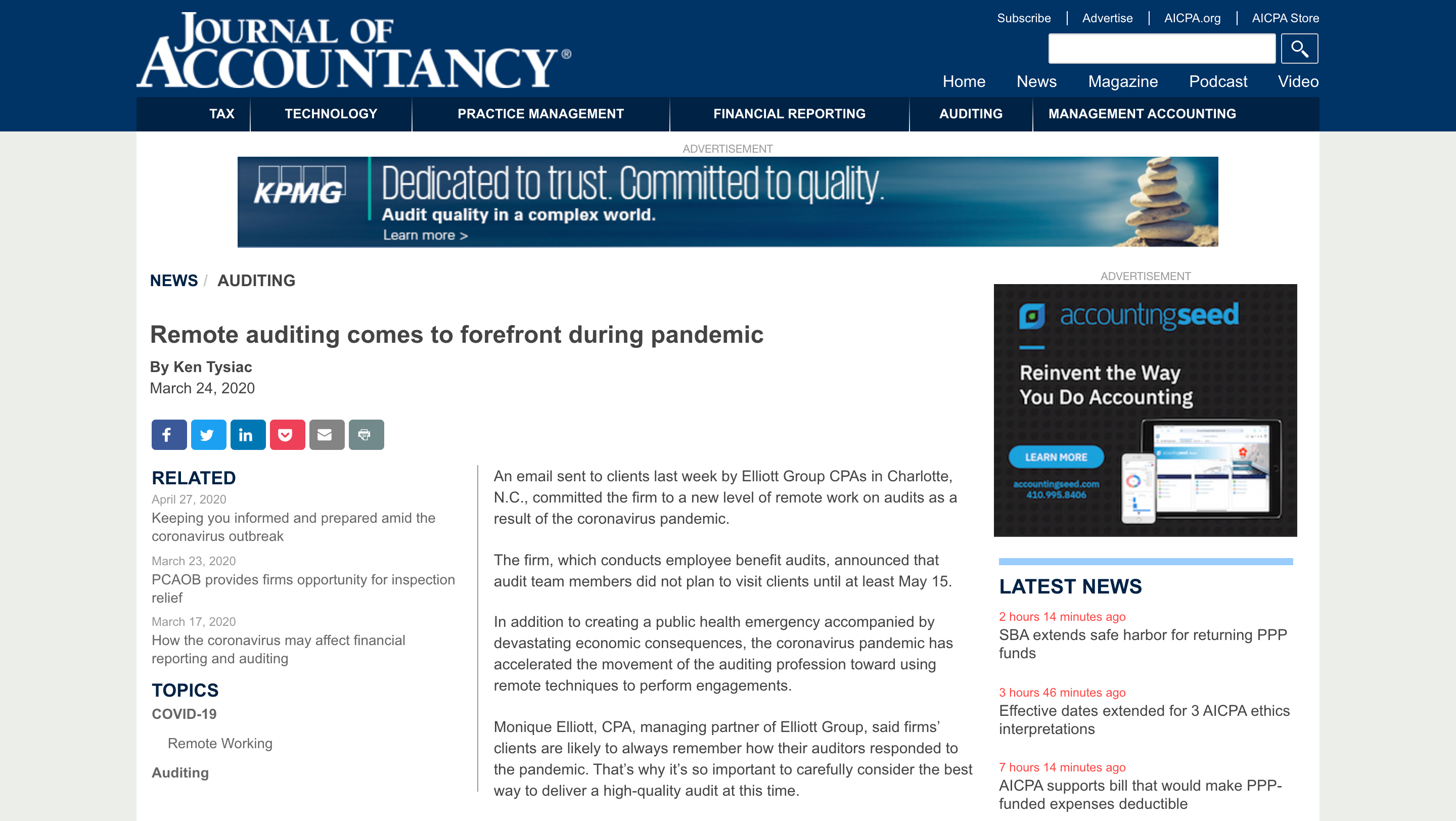 pivot during covid-19 professional services CPAs remote accounting