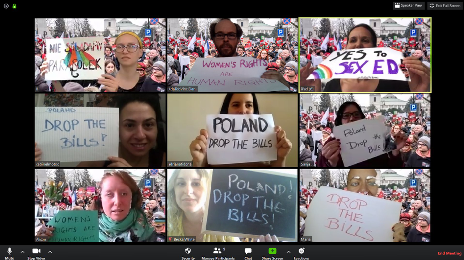 pivot during covid-19 protest online