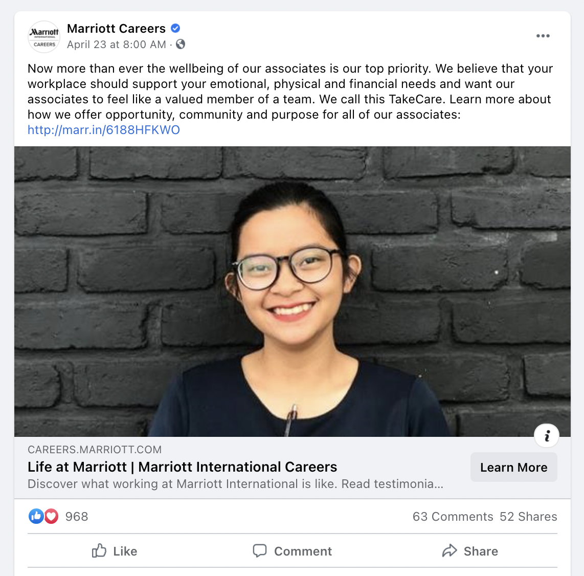 recruitment marketing successful brands marriott