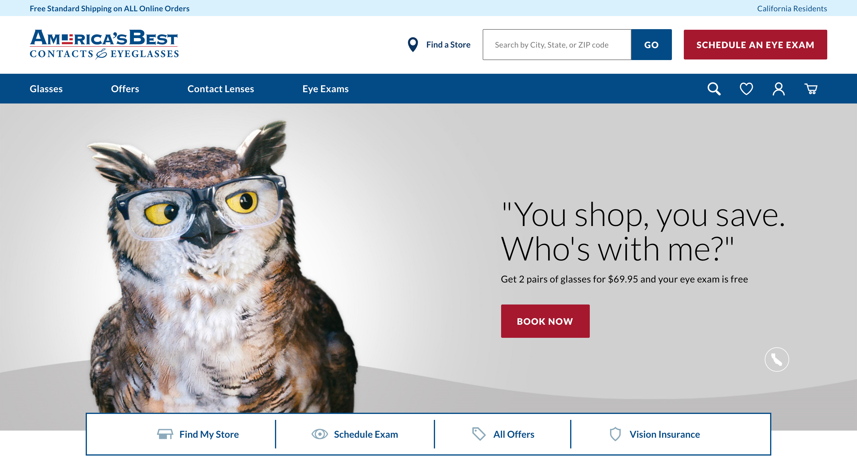 seo beginner's guide America’s Best Contacts & Eyeglasses example