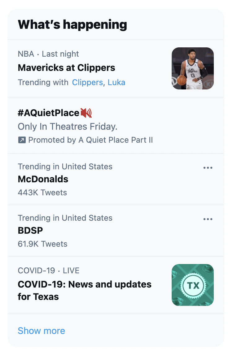 trending topic twitter what's happening