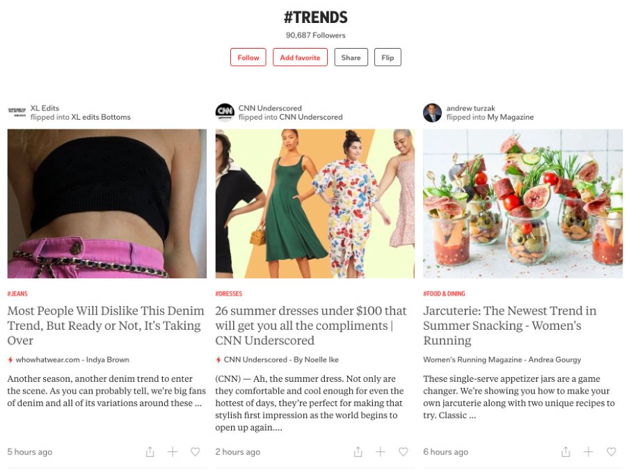 trending topics flipboard