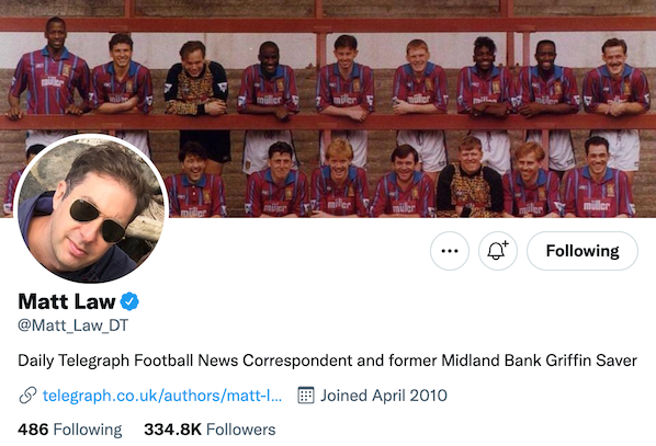 twitter blue badge matt law