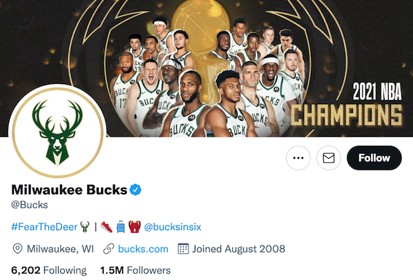 twitter blue badge milwaukee bucks
