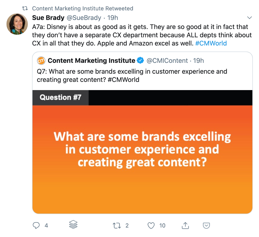 twitter marketing cmi weekly twitter chat