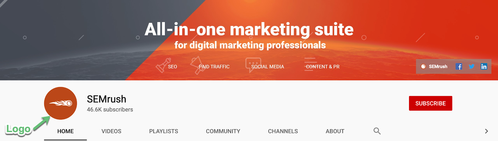 youtube marketing semrush youtube channel design