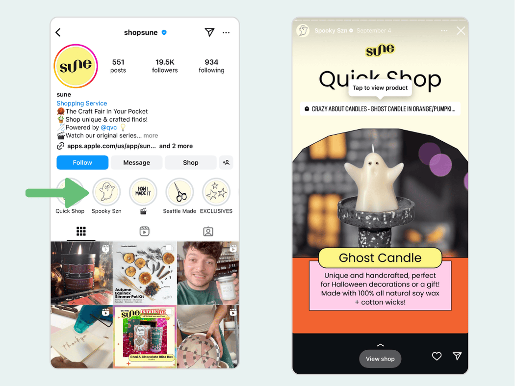 Instagram stories for business_Create story highlights