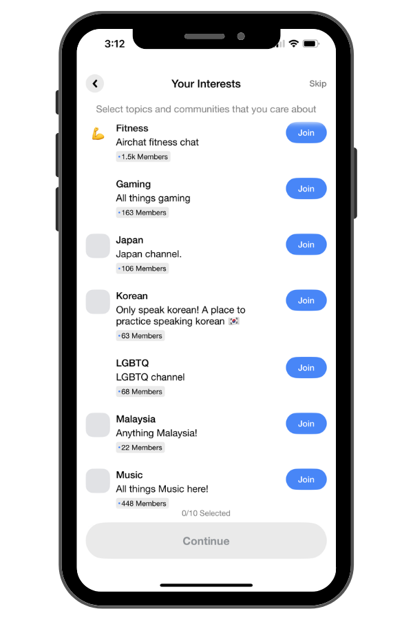 How channels work on Airchat