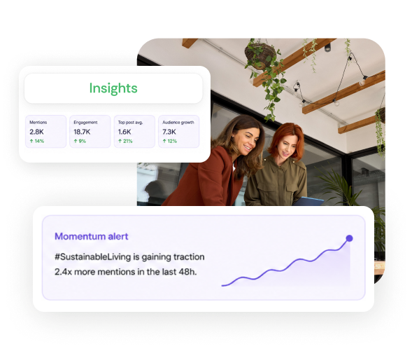 Loomly AI analytics dashboard