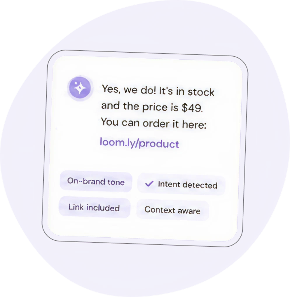 Smart replies, not robotic ones
