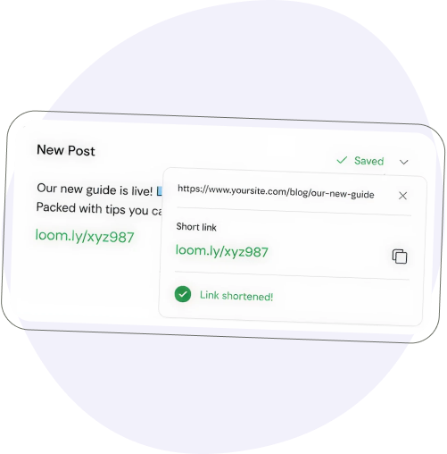 Shorten without leaving your post